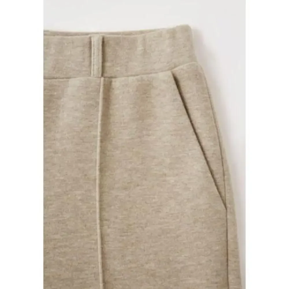 OGL, FuzzLuxe High Waisted Straight Leg  Pant Beige Womens Size XS - Picture 5 of 8